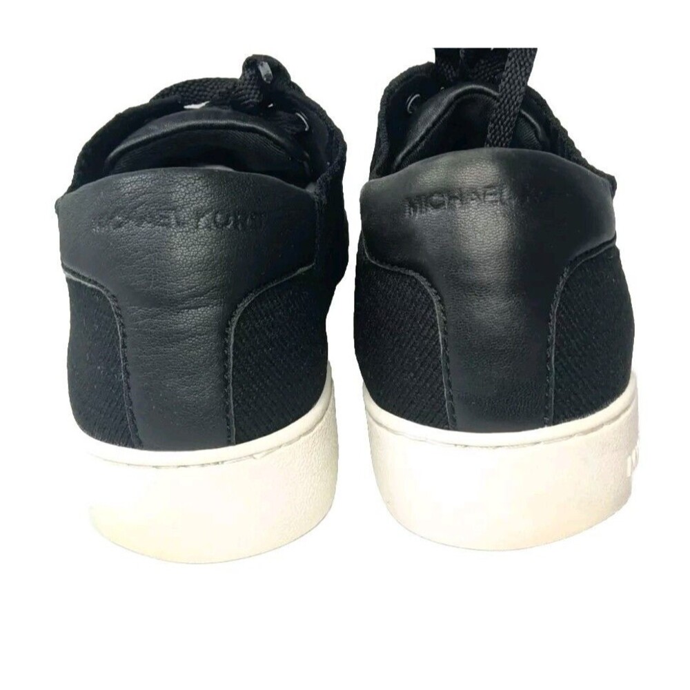 Michael Kors Skyler Shoes Women's Sz 9 Sneakers Black Fabric Upper Leather Trim - Picture 7 of 10